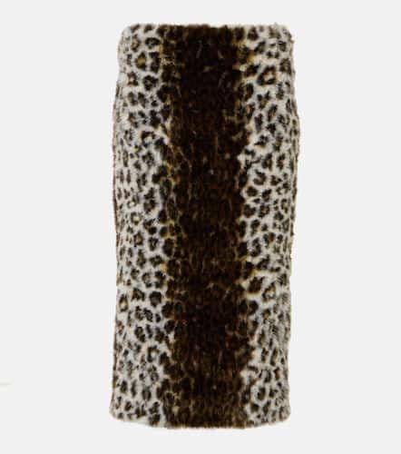 Jacquard faux fur pencil skirt - Alexander McQueen - Modalova