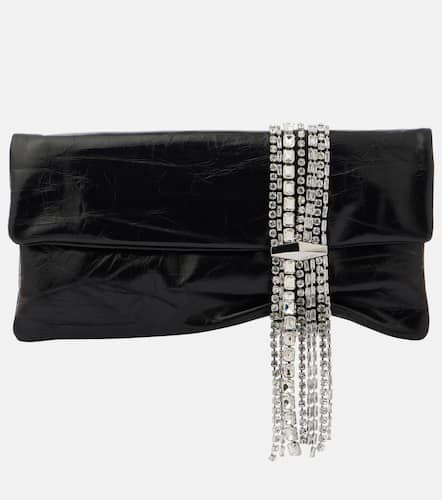 Clutch Zandra aus Leder mit Kristallen - Jimmy Choo - Modalova