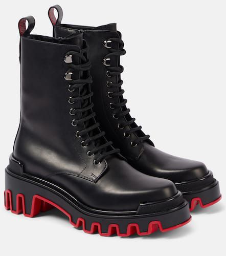 Dune Trott Alta leather combat boots - Christian Louboutin - Modalova