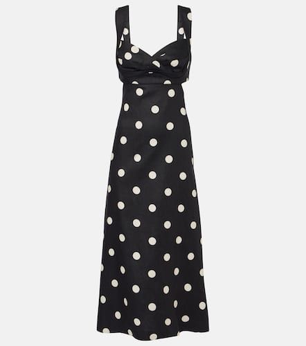 Crush polka-dot linen midi dress - Zimmermann - Modalova