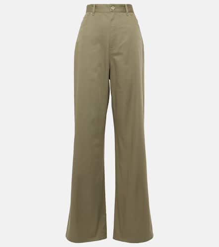 Pantalones anchos de dril de algodón de tiro alto - Loewe - Modalova