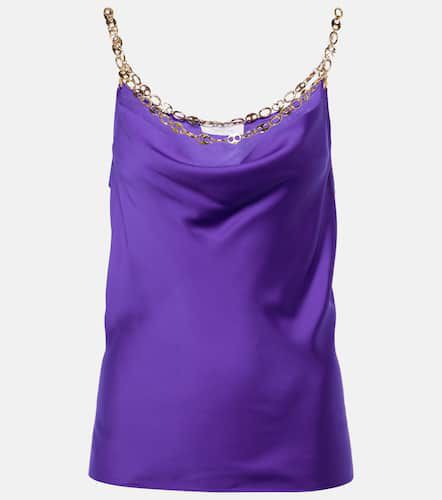 Rabanne Cami chain-detail satin top - Rabanne - Modalova