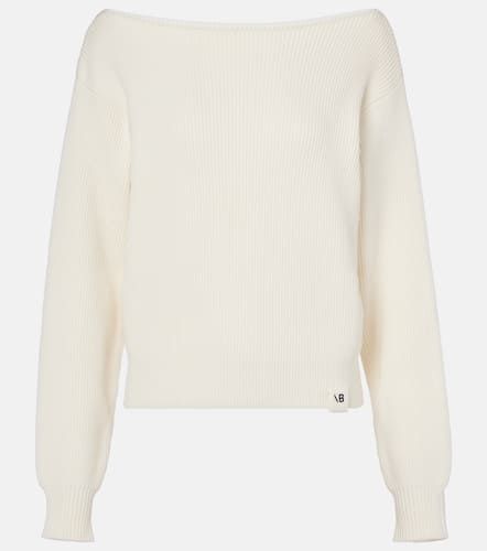 Cotton and silk-blend sweater - Victoria Beckham - Modalova