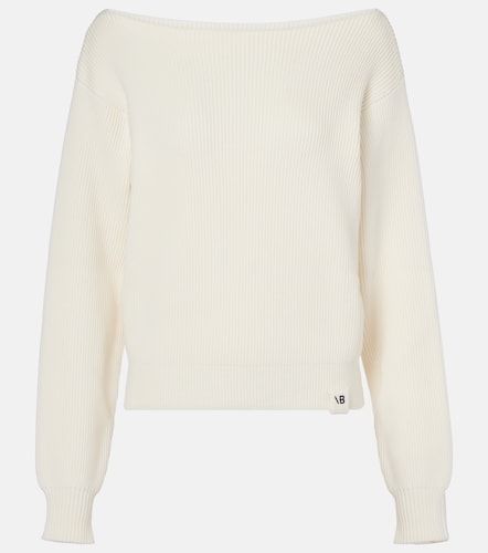 Pullover in misto cotone e seta - Victoria Beckham - Modalova