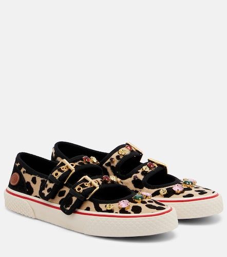 Zapatillas Dollyboard de pelo de becerro - Valentino Garavani - Modalova