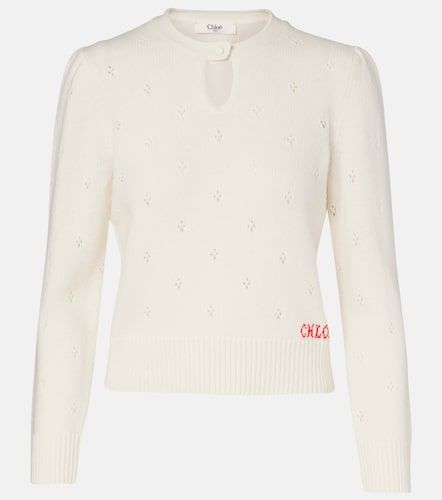 Chloé Pullover in lana e cashmere - Chloe - Modalova