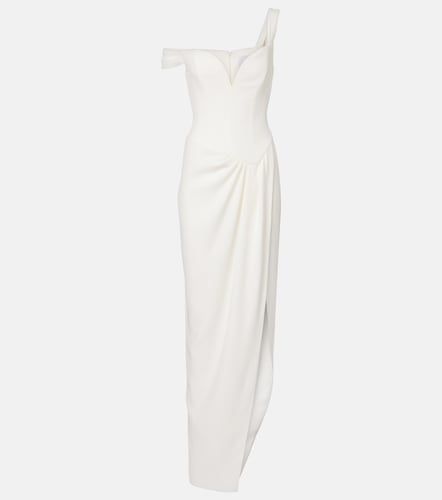 Vestido corsé de novia de crepé drapeado - Alex Perry - Modalova