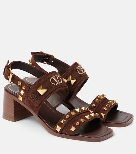 Plaster Caster Rockstud suede sandals - Valentino Garavani - Modalova