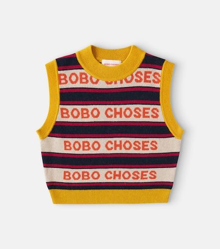 Chaleco a rayas con logo - Bobo Choses - Modalova