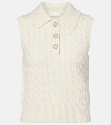 The Cable Polo wool sweater vest - Frame - Modalova