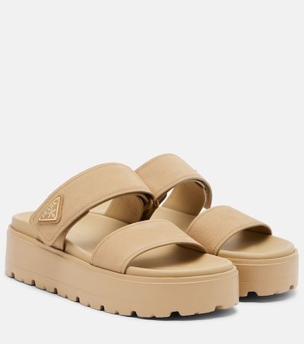 Prada Leather platform sandals - Prada - Modalova