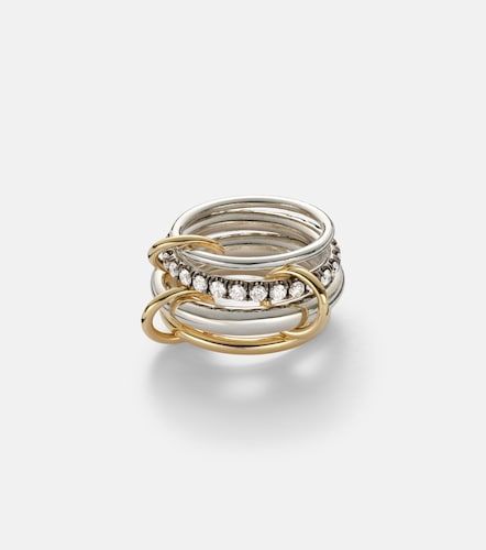 Janssen SG 18kt gold and sterling ring with diamonds - Spinelli Kilcollin - Modalova