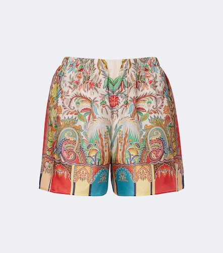 Etro Paisley silk satin shorts - Etro - Modalova