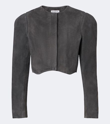 Alaïa Giacca cropped in suede - Alaia - Modalova