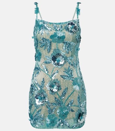 Pierre beaded floral-applique minidress - Rachel Gilbert - Modalova