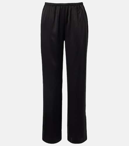 Loreto silk charmeuse wide-leg pants - Asceno - Modalova