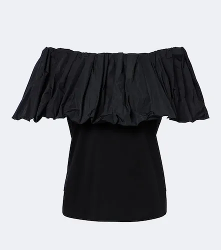 Ruffled off-shoulder cotton top - Max Mara - Modalova
