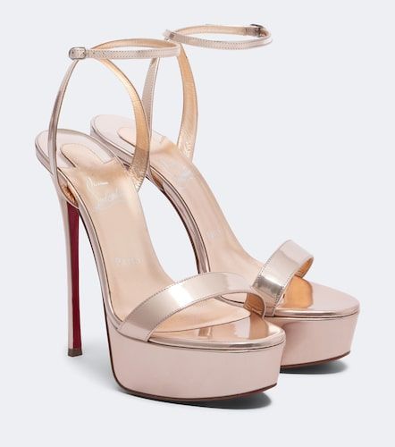 Loubi Queen Alta leather platform sandals - Christian Louboutin - Modalova