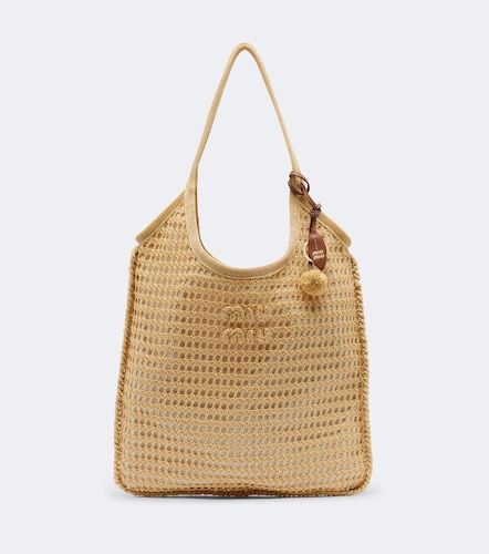 Ivy crochet raffia-effect shopper - Miu Miu - Modalova