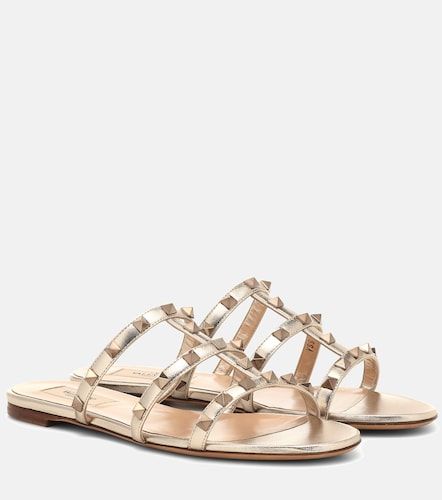 Rockstud leather sandals - Valentino Garavani - Modalova