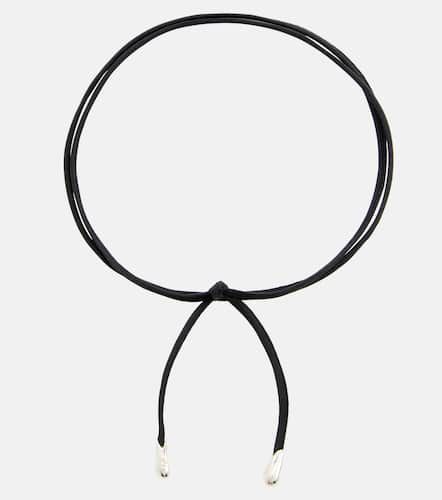 Elegant Shoelace sterling silver and silk choker - Sophie Buhai - Modalova