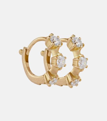 Ohrringe Kismet Mini aus 18kt Gelbgold mit Diamanten - Jade Trau - Modalova
