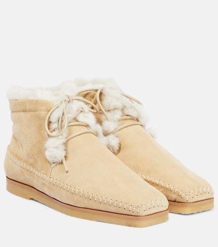 Stivaletti in suede e shearling - Toteme - Modalova