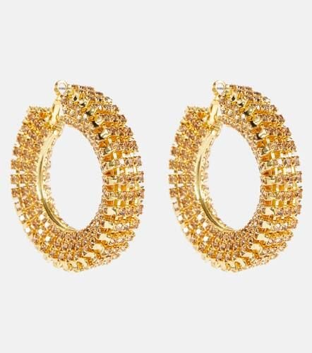 Crystal-embellished hoop earrings - Magda Butrym - Modalova