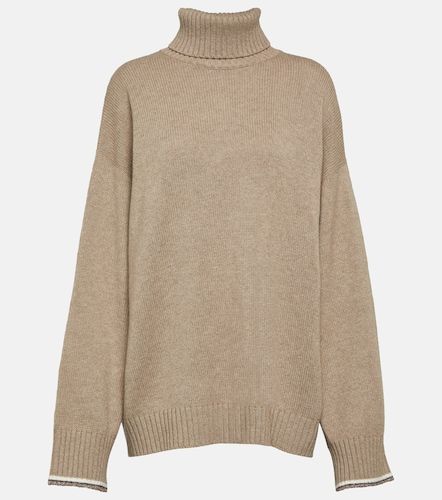 Pullover in misto lana, cashmere e seta - Brunello Cucinelli - Modalova