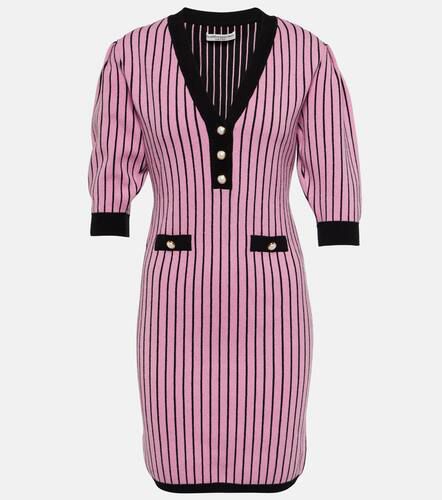 Pinstriped knit minidress - Alessandra Rich - Modalova