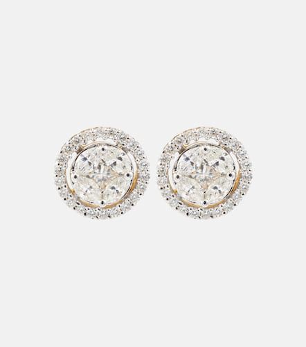 Kt earrings with diamonds - Stone and Strand - Modalova