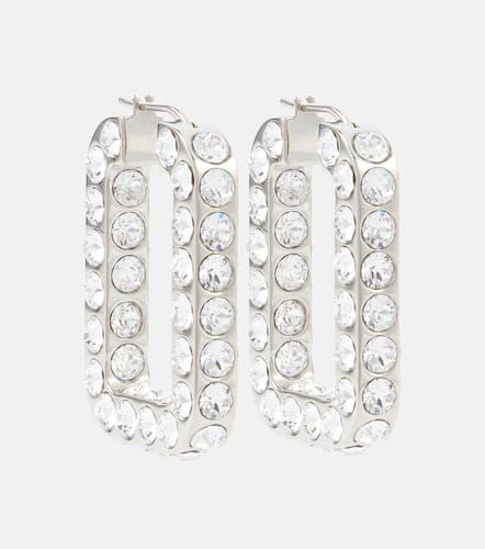 Charlotte embellished hoop earrings - Amina Muaddi - Modalova