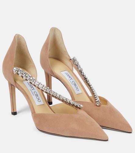 Bee 85 embellished suede pumps - Jimmy Choo - Modalova