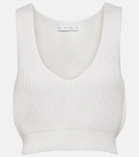 Crop top White Label de algodón y cachemir - Proenza Schouler - Modalova