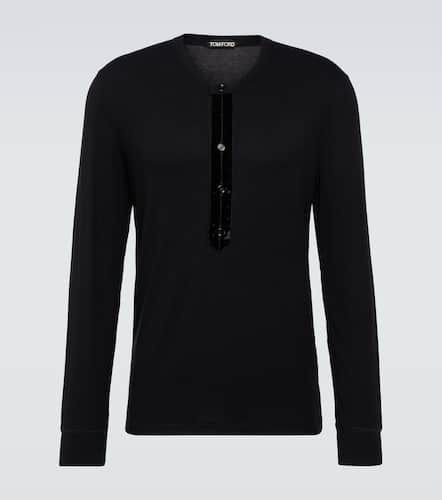 Tom Ford Henley-Top aus Satin - Tom Ford - Modalova