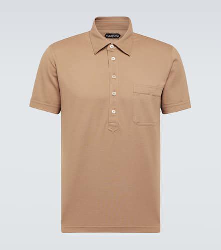 Tom Ford Cotton and silk polo shirt - Tom Ford - Modalova