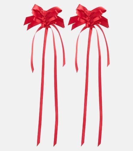 Ohrringe Rosette Bow aus Satin - Simone Rocha - Modalova