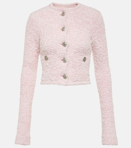 Cárdigan cropped en mezcla de algodón - Balenciaga - Modalova