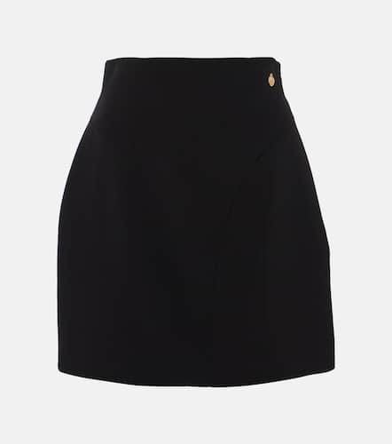 High-rise crÃªpe miniskirt - Balmain - Modalova