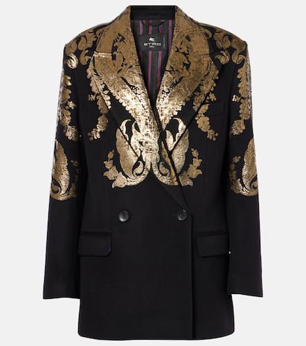 Paisley wool and cashmere blazer - Etro - Modalova