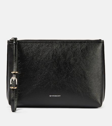 Voyou debossed leather pouch - Givenchy - Modalova