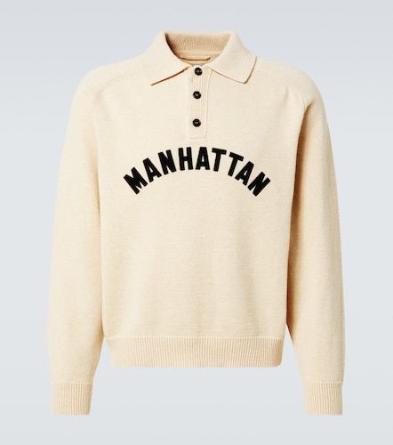 Manhattan applique wool polo sweater - Bode - Modalova