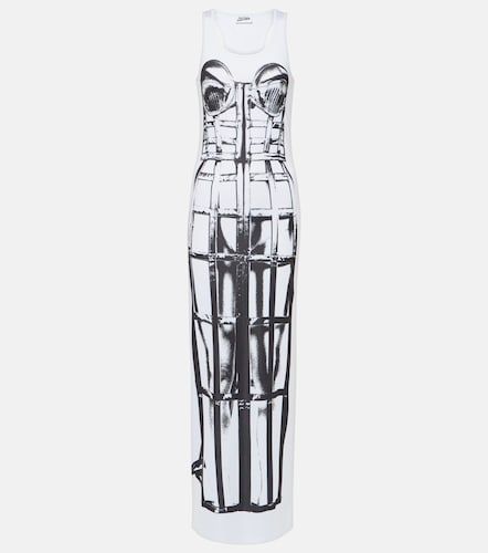 Trompe l'oeil jersey maxi dress - Jean Paul Gaultier - Modalova