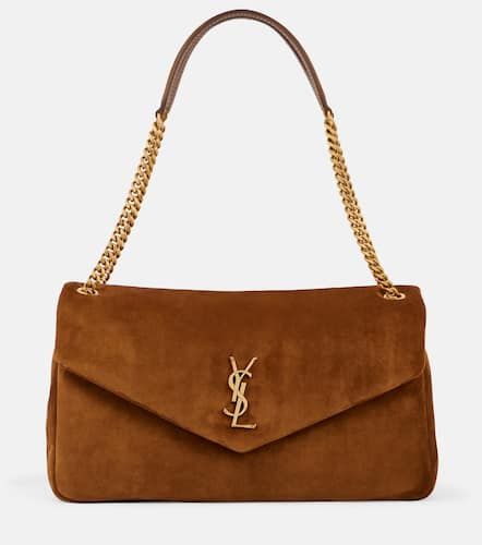 Calypso Large suede shoulder bag - Saint Laurent - Modalova