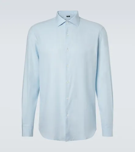 Zegna Camicia in cotone e cashmere - Zegna - Modalova
