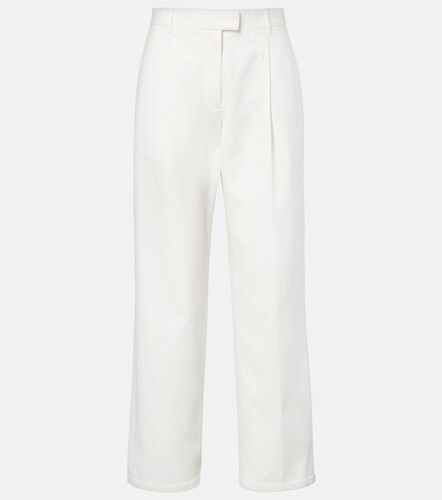 Pantalones rectos Neriah de algodón y cachemir - The Row - Modalova