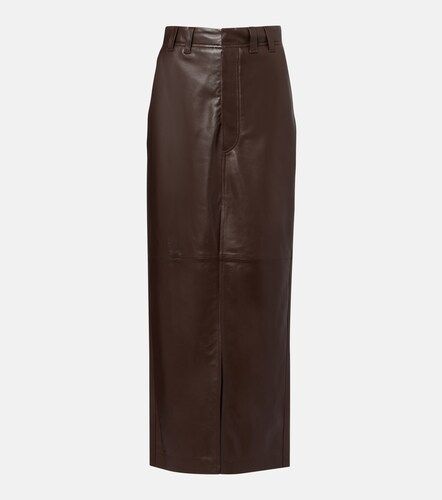 Gonna lunga in pelle - Brunello Cucinelli - Modalova