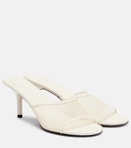 Leather-trimmed canvas sandals - Jacquemus - Modalova