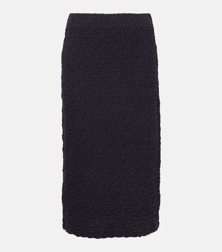 Smocked cotton-blend midi skirt - Vince - Modalova