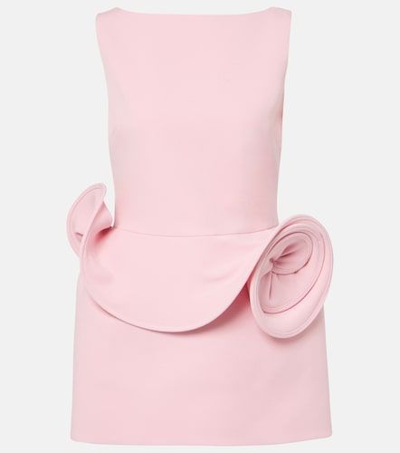 Floral-applique open-back minidress - Magda Butrym - Modalova